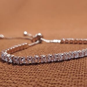 Rose Gold Adjustable Tennis Bracelet